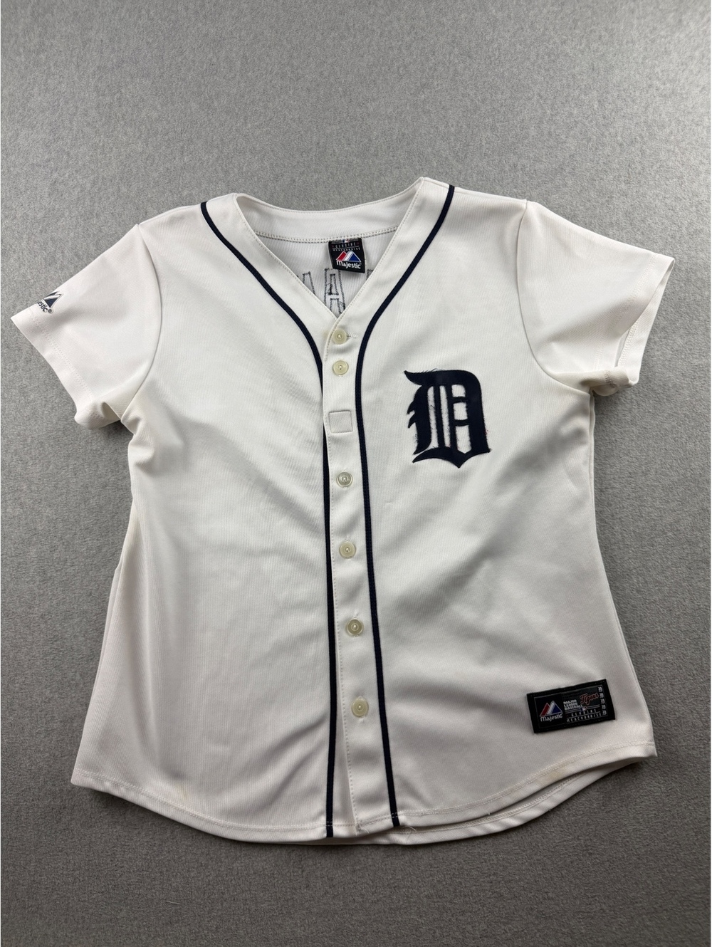 Detroit Tigers Placido Polanco 14 Majestic Womens Jersey White MLB Y2K
